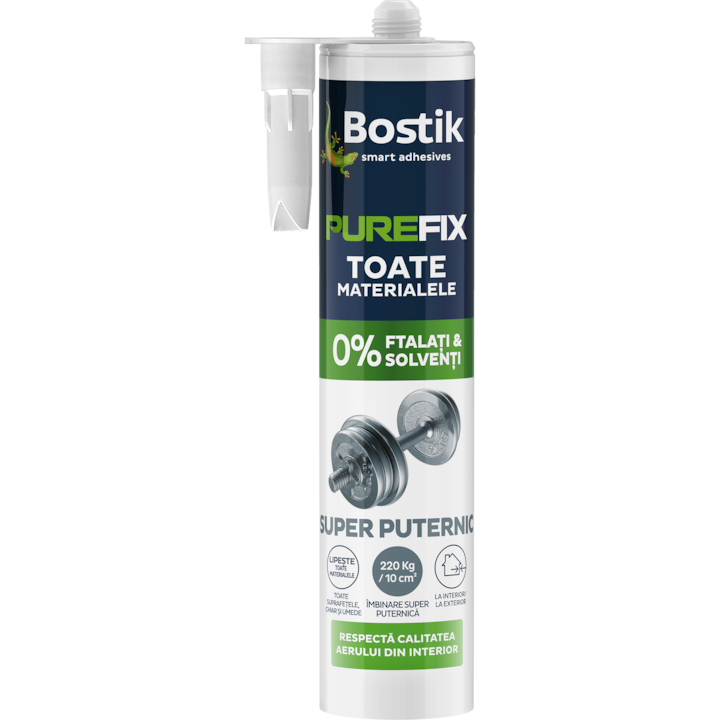 Лепило Bostik Purefix за много повърхности, Интериор/Екстериор, 290 мл