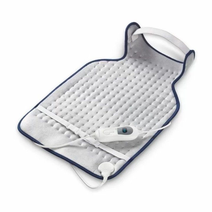 Електрическа грейка Medisana HP 460, За врат и гръб, С Oeko-Tex® Standard 100, Автоматично изключване, 100W, Сив