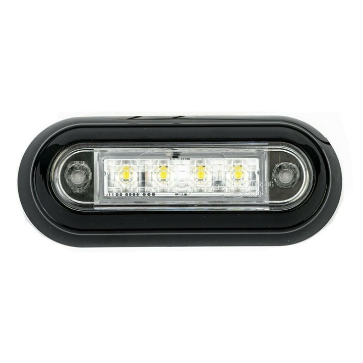 Led lampa laterala, gabarit, 4 leduri, Alba, 12-24V, flush fit 1 buc
