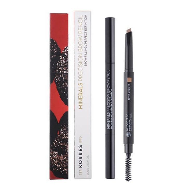 Creion pentru sprancene, Korres, 03 Nuanta deschisa, 0.2 g
