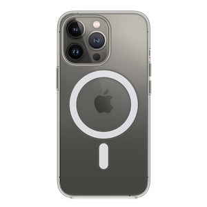 Husa MagSafe HTPMAG compatibila cu Apple iPhone 14 Pro, Atasare Magnetica, Clear Case, Transparent