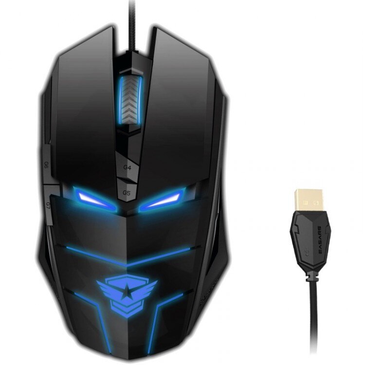Mouse Somic Easars Spotter , Gaming , 4000 DPI , USB , Laser , 7 butoane , Negru