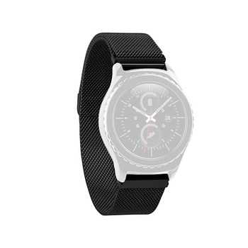 Curea metalica neagra Slim cu prindere pe baza de magnet compatibila cu Huawei Watch W1+doua telescoape Quick Release incluse in pachet,latime prindere 18mm Curea metalica neagra Slim cu prindere pe baza de magnet compatibila cu Huawei Watch W1+doua telescoape Quick Release incluse in pachet,latime prindere 18mm