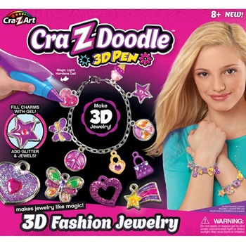Set Cra-Z-Art Cra-Z-Doodle cu Stilou 3D - Pandantive Set Cra-Z-Art Cra-Z-Doodle cu Stilou 3D - Pandantive