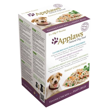 Hrana umeda pentru caini Applaws, Finest Collection, 5x100g Hrana umeda pentru caini Applaws, Finest Collection, 5x100g