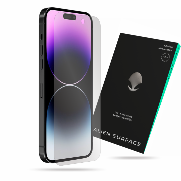 Alien Surface film Apple iPhone 14 Pro Max készülékhez, képernyővédő, tokbarát