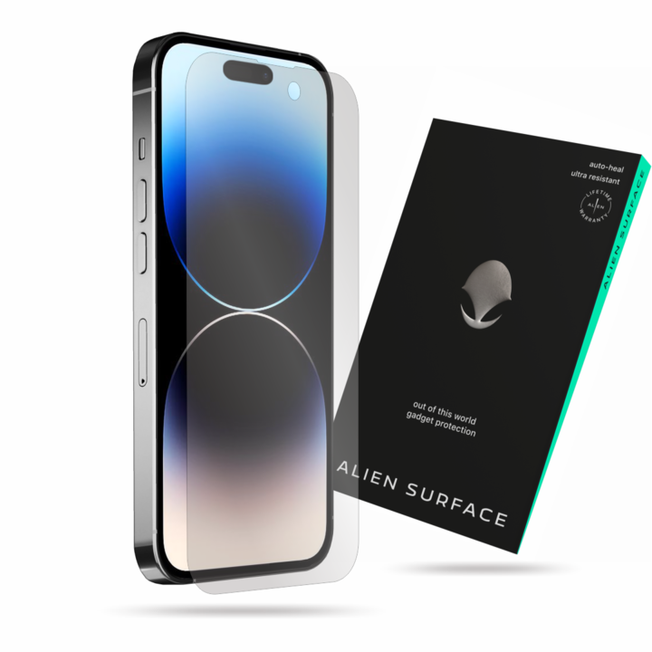 Протектор Alien Surface, За Apple iPhone 14 Pro, Защита на екрана, Case friendly