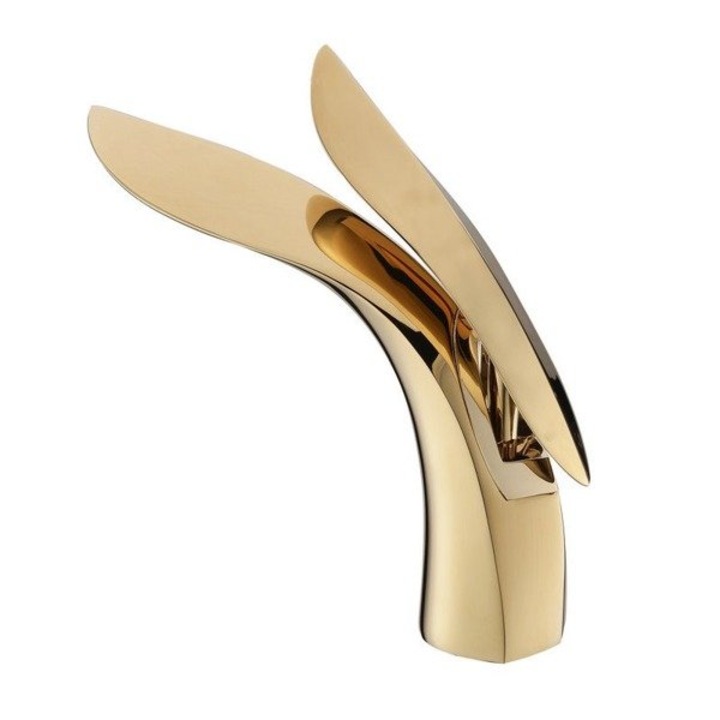 Silla S-1073G Premium Mosdó csaptelep, Mosdókagylóhoz szerelhető, sárgaréz, Arany