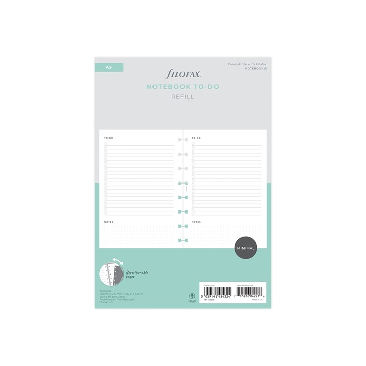 Пълнител за тефтер Filofax To Do, A5