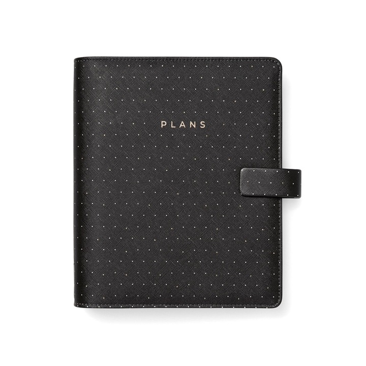 Organizator agenda, Filofax, A5, Negru