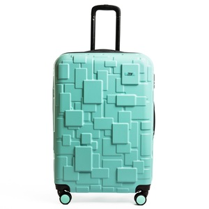 Emptiness Labor Sweeten Troler mare, My Luggage LEGO, 75x47x33cm, roti duble, fermoar impermeabil,  culoare Verde aquamarin - eMAG.ro