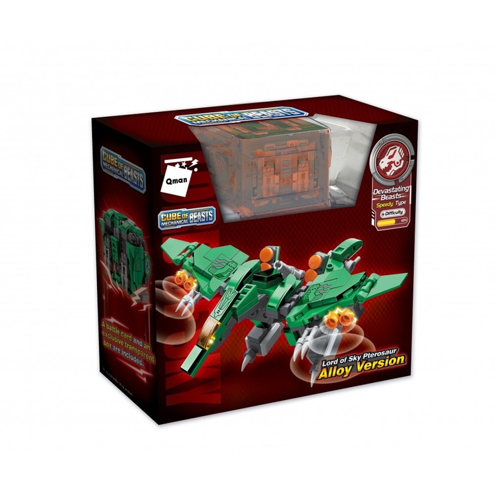 Set constructie, Qman, Mechanical Beasts, Stapan al cerului, Pterozaur, 149 de parti