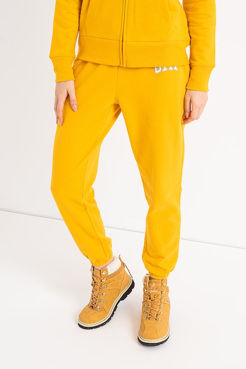 GAP, Спортен панталон с бродирано лого, Жълт