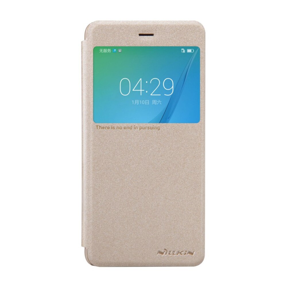 Husa flip Nillkin Sparkle pentru Huawei Nova, auriu