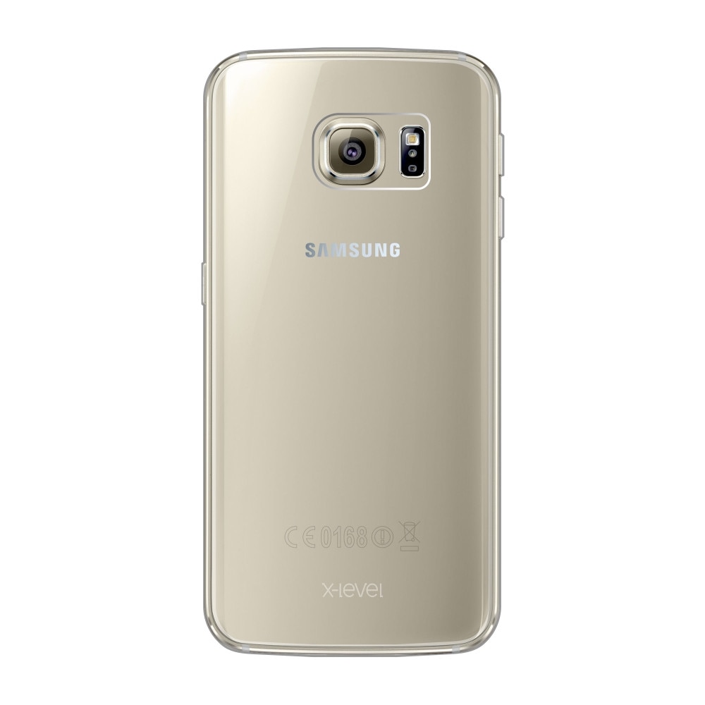 Husa din silicon X-Level Antislip pentru Galaxy S6 Edge, transparent