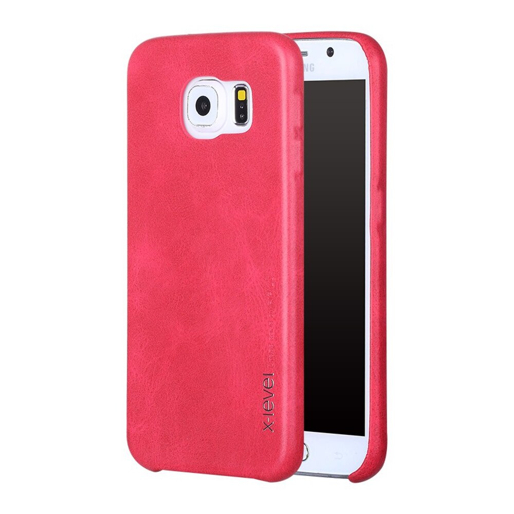 Husa de protectie spate X-Level Vintage pentru Galaxy S6, rosu