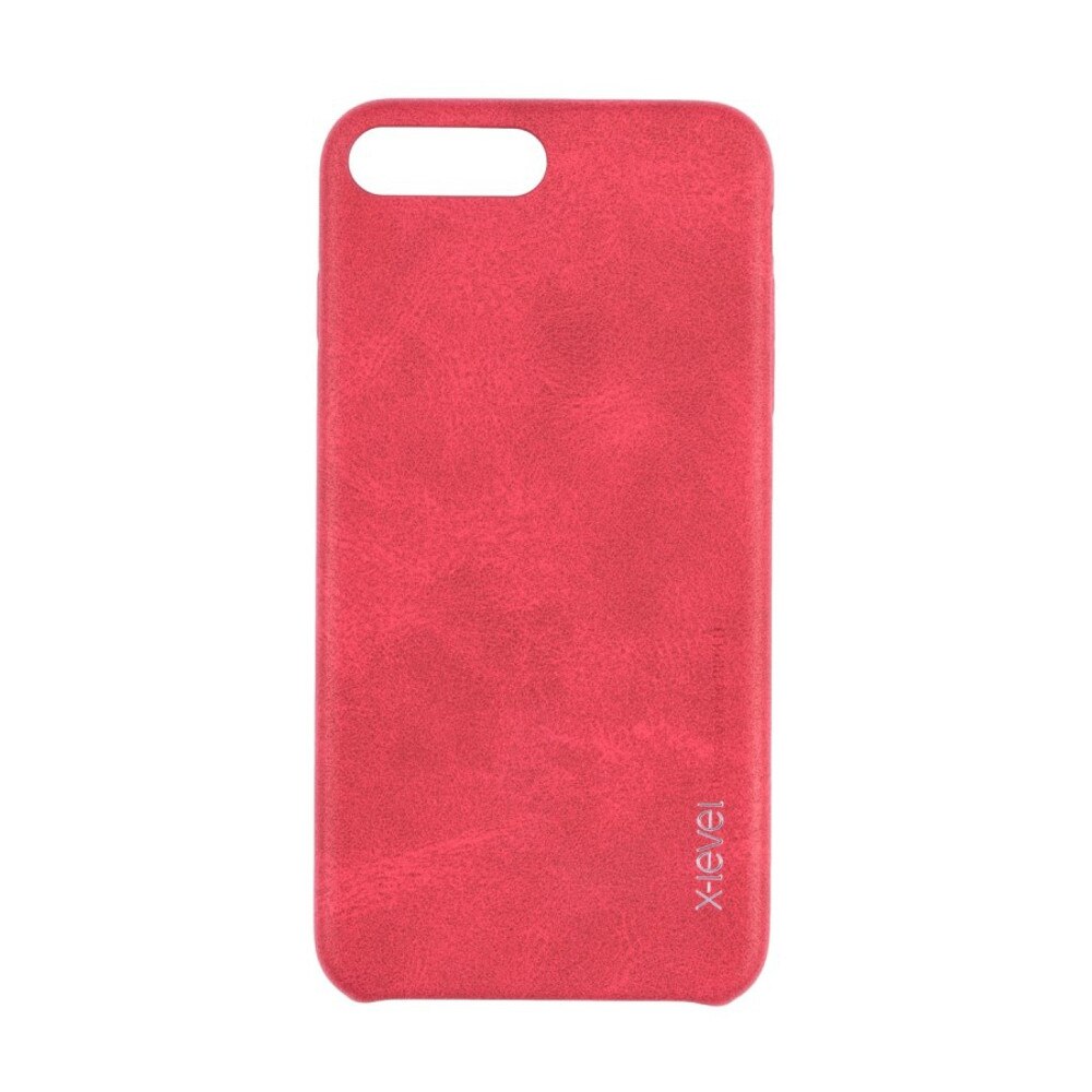 Husa de protectie spate X-Level Vintage pentru iPhone 7 Plus/8 Plus, rosu
