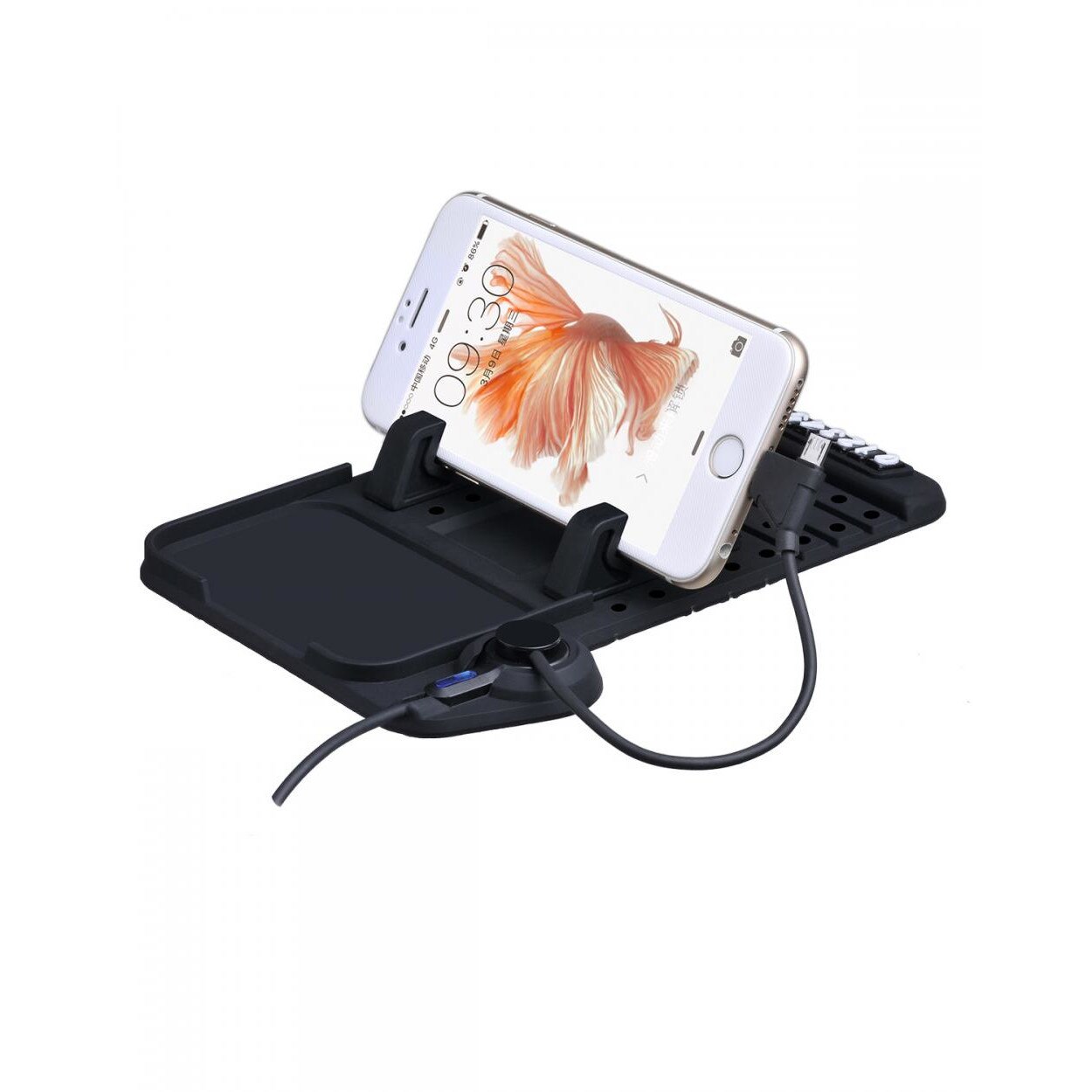 Suport auto cu incarcare, Hoco, CA1, negru