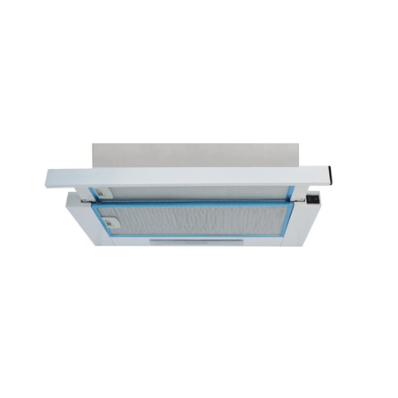 Hota telescopica Studio Casa Alizee 60 WH, 60 cm, 2 motoare, putere de absorbtie 450 m3/h, Alb