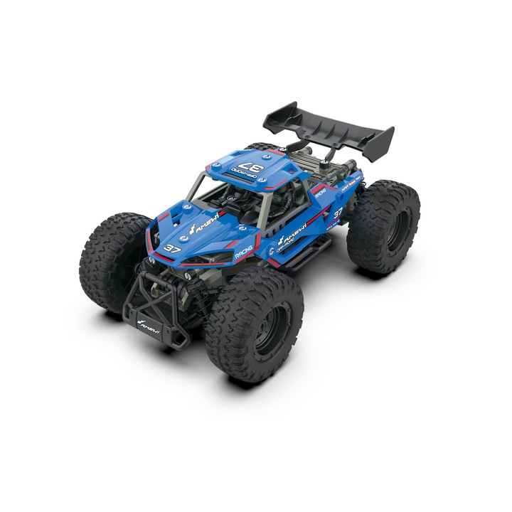 Kit de construit masina RC cu telecomanda Blazer Buggy, 2WD, 250 mm, 1:18, 8Km/h, 2.4 Ghz, 71 piese, RTR
