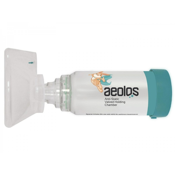 Camera de inhalare antistatica, Aeolos, 0-18 luni, Alb