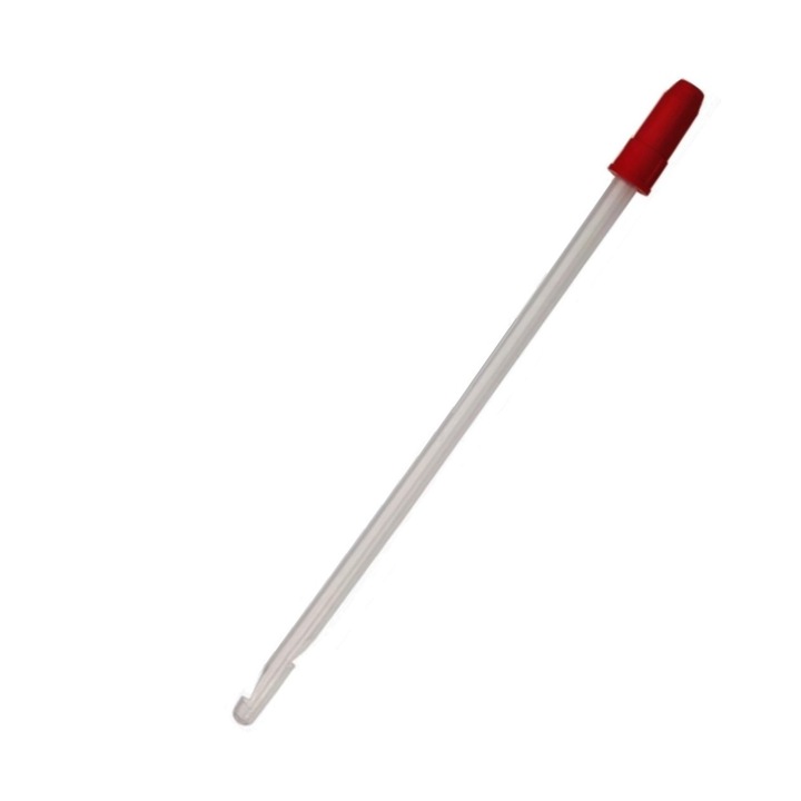 Chiureta de ginecologie KARMAN, 240x8 mm, rosu