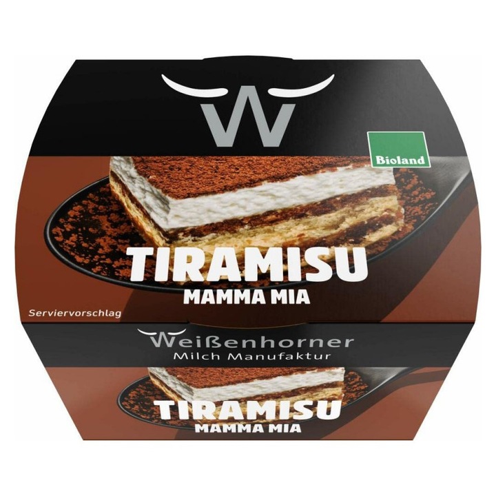 Tiramisu bio Mama Mia, 100 g Weisenhorner Milch Manufaktur