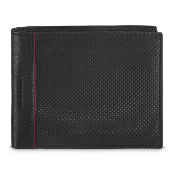 Мъжки портфейл Zagatto ZG-N992-F14, Естествена кожа, RFID, 9.5x12.5x2 см, Черен