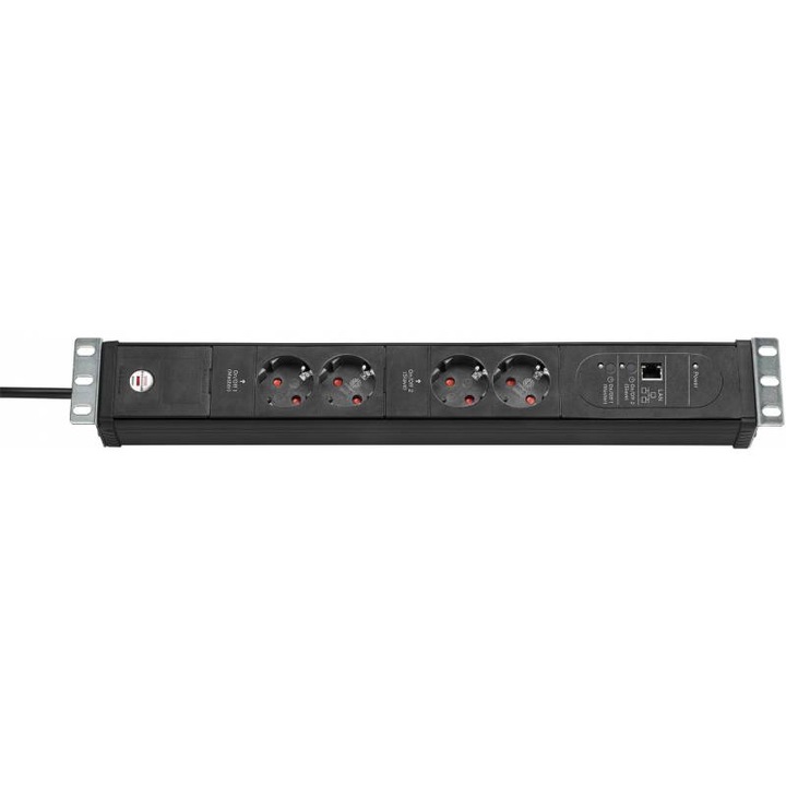 PDU 4P 3M множество гнезда за 19" LAN/IP шкаф