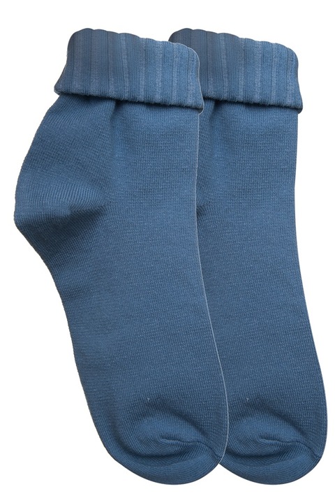 Sosete Dama, cu manseta rulata, Rogalu, culoare Jeans, 36-39