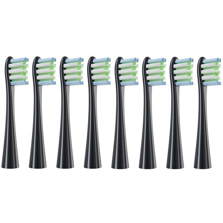 Set 8 rezerve capete periuta Oclean X PRO Z1 F1 ONE AIR 2, Negru