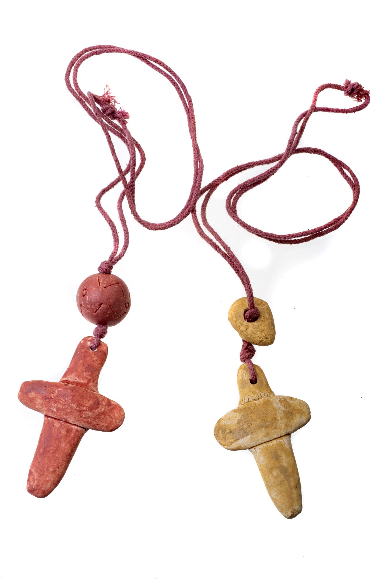 Set colier 2 buc, Gloria Maris, Prl345 Bej/Roz, Reglabila eMAG.ro