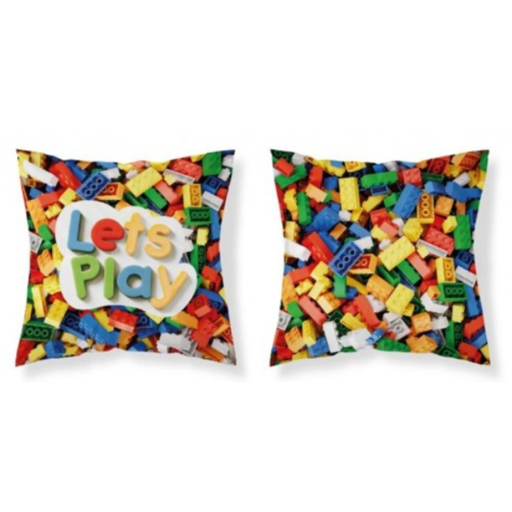 Бебешка калъфка за възглавница, Detexpol, Полиестер, 40 x 40 см, Две страни, Многоцветна