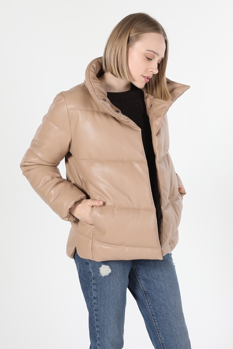 COLIN'S, Télikabát magas gallérral, Bézs