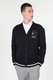 COLIN'S, Cardigan cu decolteu in V si capse, Bleumarin