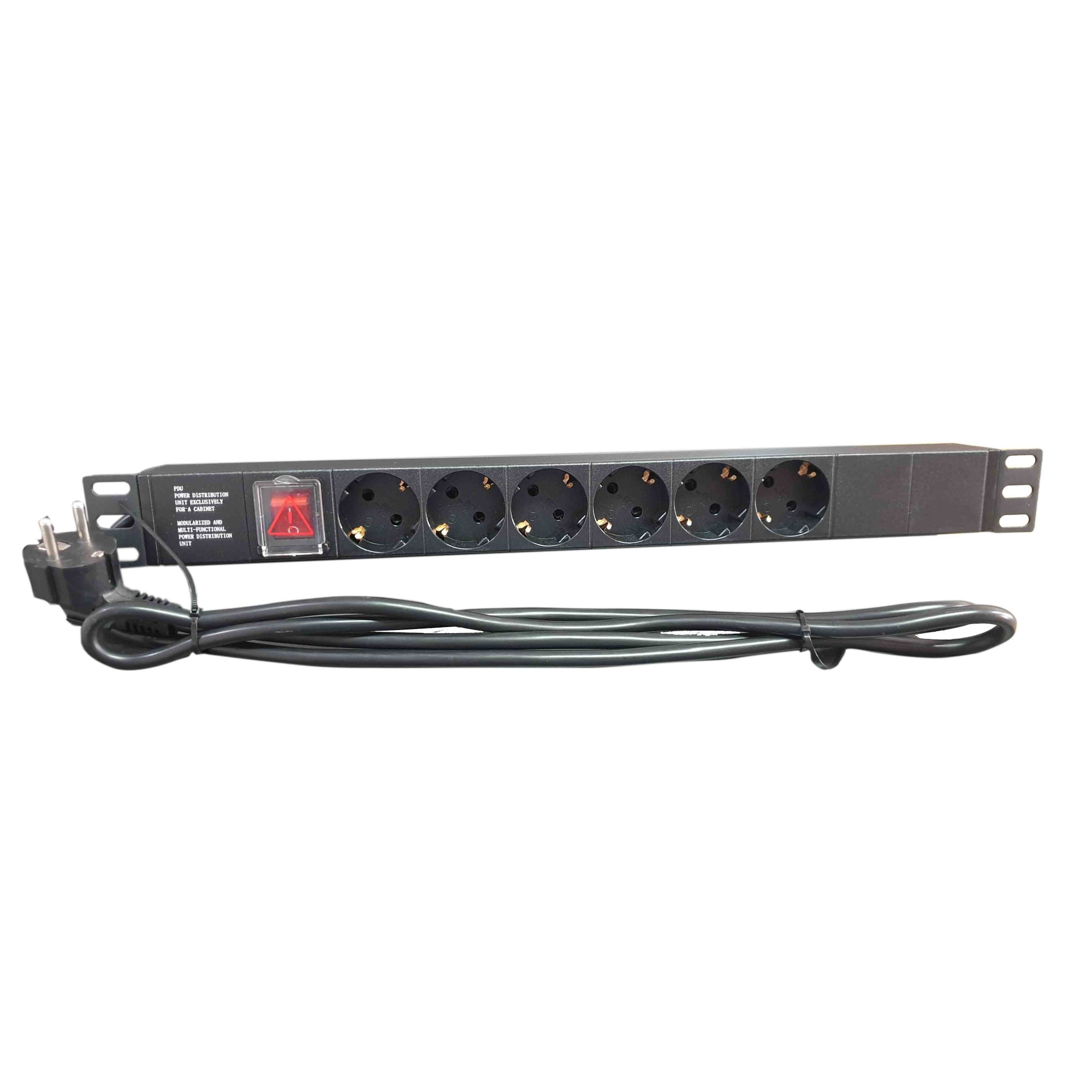 De Bara Rack Bara alimentare profesionala PDU rack 19'' din aluminiu LanKATT, cu 6 ...
