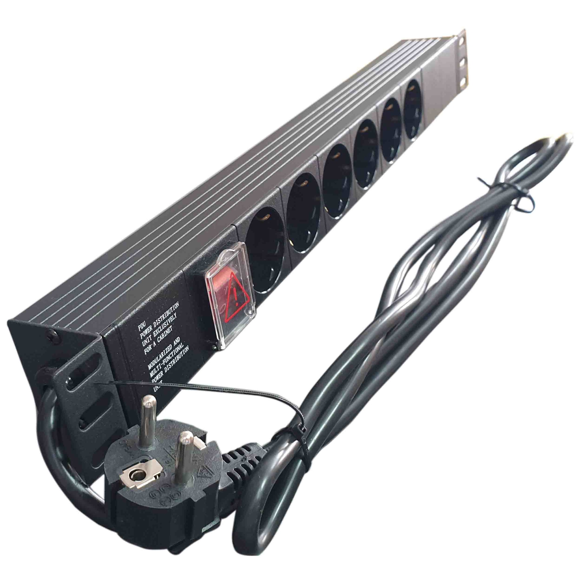 De Bara Rack Bara alimentare profesionala PDU rack 19'' din aluminiu LanKATT, cu 6 ...