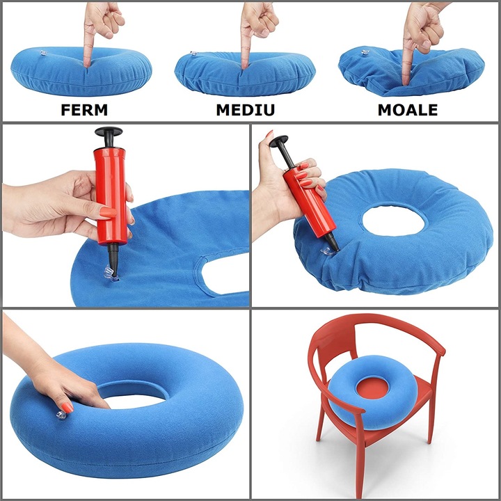 Anti-skaláris tekercs aranyér, szülés utáni fájdalom, farkcsont fájdalom, 38 cm, kék