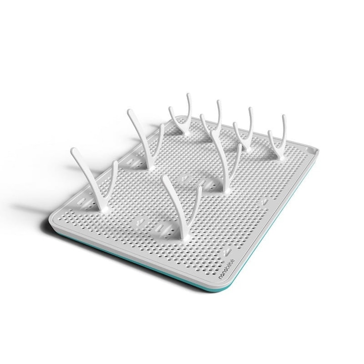 Uscator biberoane, Nanobebe, Silicon, Alb