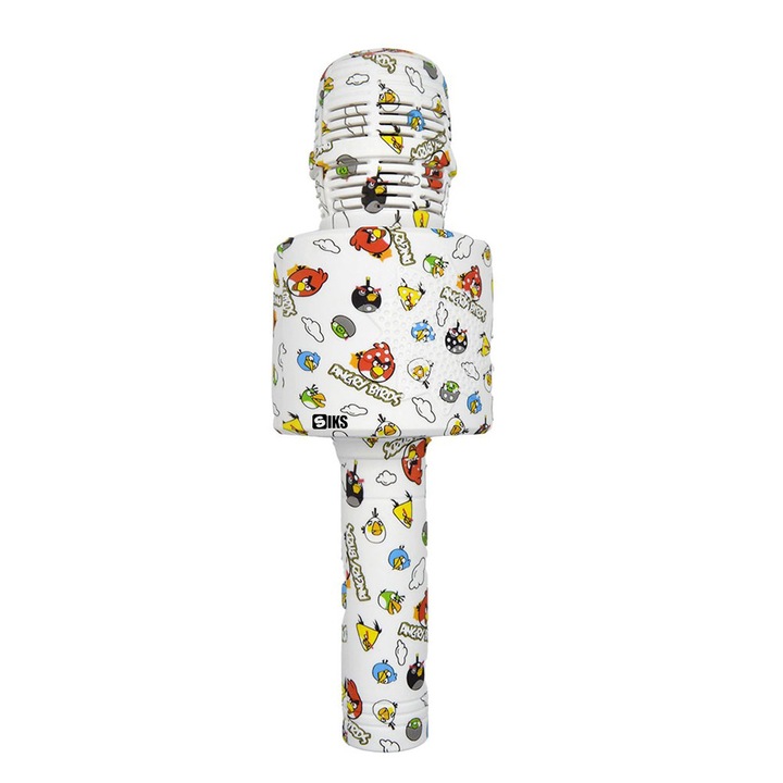 SIKS Karaoke Wireless Microphone, Ly100, M1, For Children, Grafitti Model, 100hz, Ios, Android, Tablet, PC, Bluetooth, USB