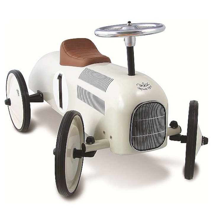 White Metal Car - krém