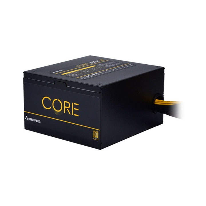Chieftec Core tápegység, 500W, 80+ Gold, ATX, Fekete