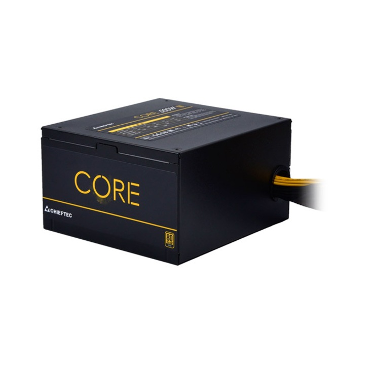 Sursa de alimentare Chieftec Core, 500W, 80+ Gold, ATX, Negru