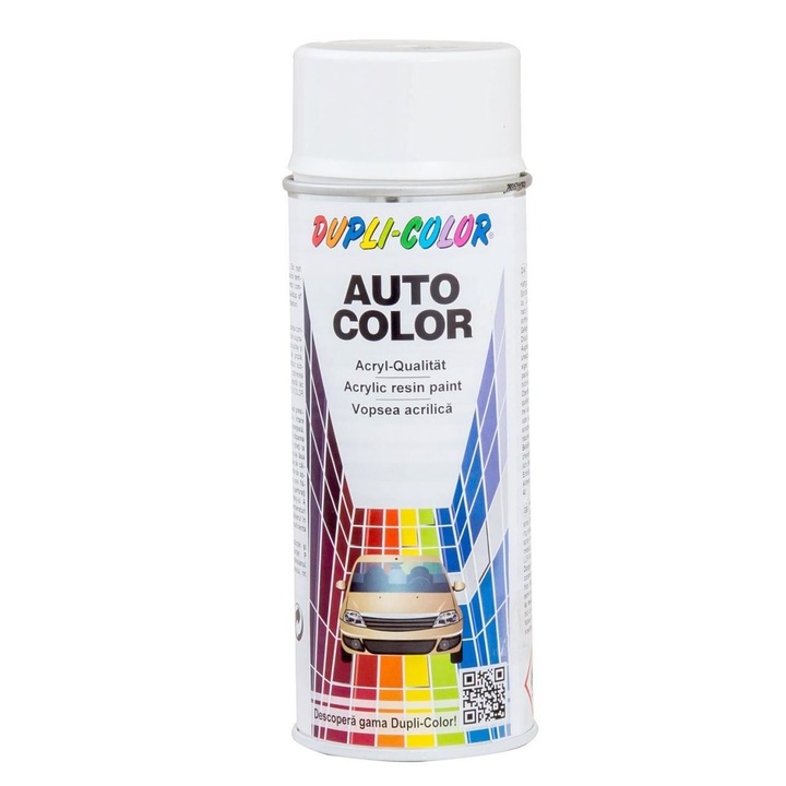 Vopsea Spray Auto Dacia Alb Boreal Dupli-Color, 350 ml
