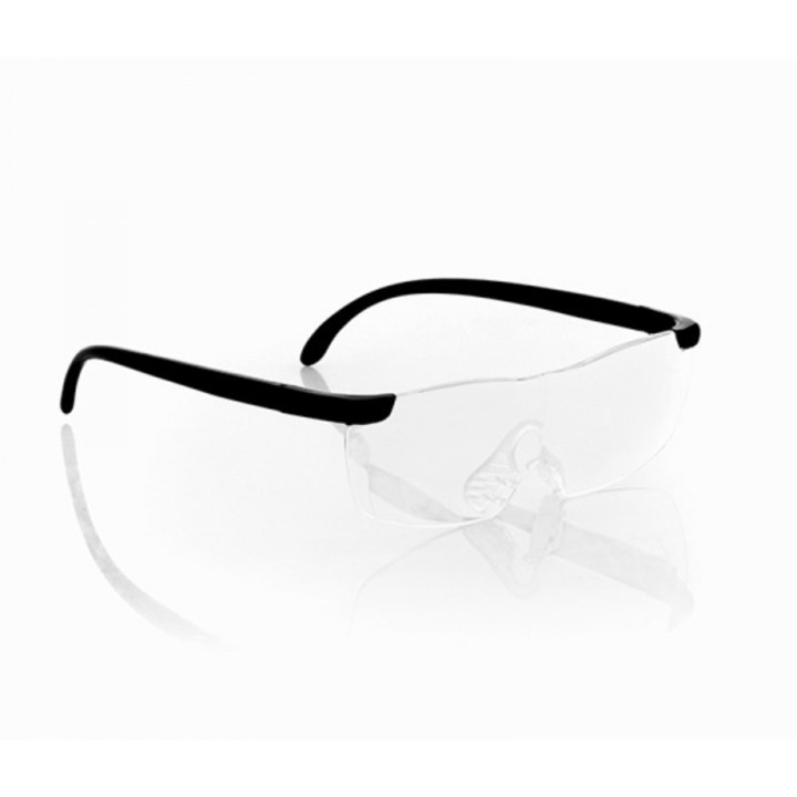 Работни очила с лупи Kynexi, Поликарбонат, Увеличаване +60%, Калъф, Черен