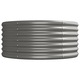 Strat inaltat gradina vidaXL, gri 620x80x36cm otel vopsit electrostatic 17.92 kg 318944