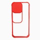 Husa silicon, compatibila cu Iphone 13 PRO cu protectie camera, Rosu