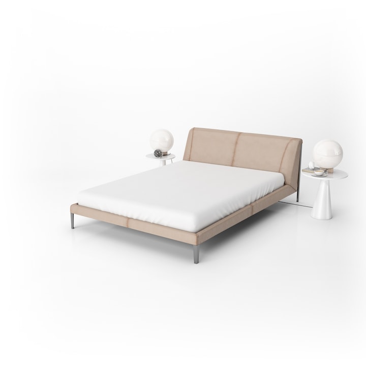 Cearsaf de pat Dilios, 240x260 cm, 100% bumbac ranforce, 144TC, alb