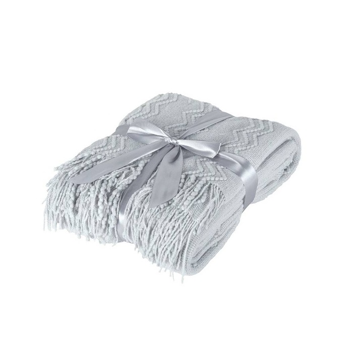 Одеяло Marilyn Dilios, 130x170 см, Плетено, 100% акрил, Сив