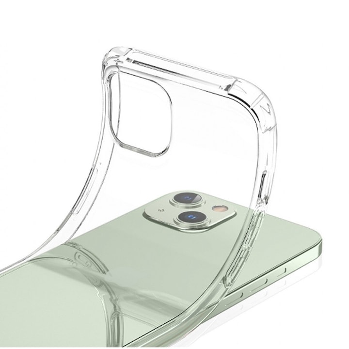 Кейс, За Apple iPhone 14, Удароустойчив, Silicon Ultra Slim High Tech, Безцветен